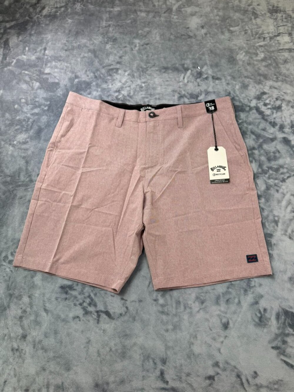 Billabong Crossfire Submersibles Blue Shorts Pockets Mid Length Men' Size 38 NWT